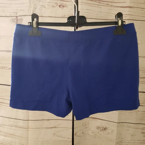Asics Navy Spandex Swim Shorts Workout Exercise Large - Picture 2 of 5